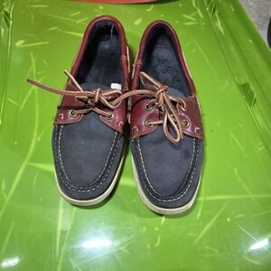Sebago Men's Red and Black Boat Shoes